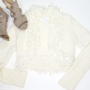 WHBM chunky cropped sweater l